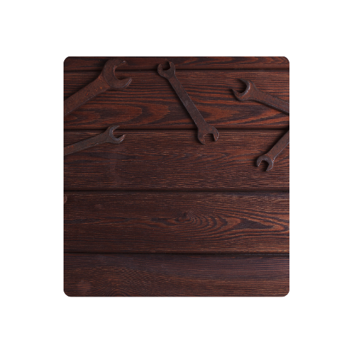 Llave inglesa real oxidada