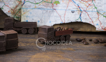 Lastwagen aus Schokolade