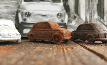 Fiat 500 aus Schokolade