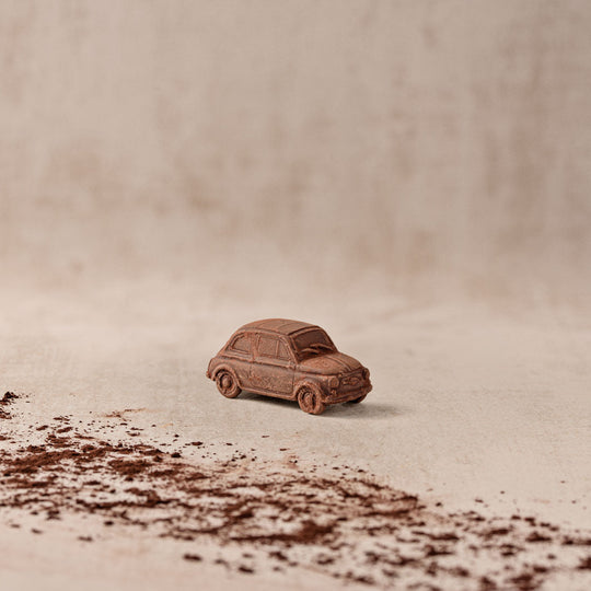 Fiat 500 aus Zartbitter schokolade