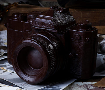 Fotoapparat gross aus Schokolade