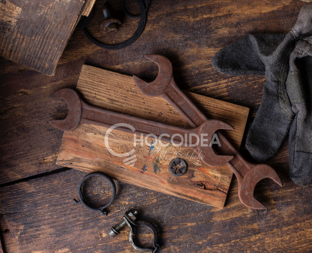 Gabelschlüssel klein aus Schokolade – originelle Geschenkidee