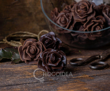 Rose aus Schokolade