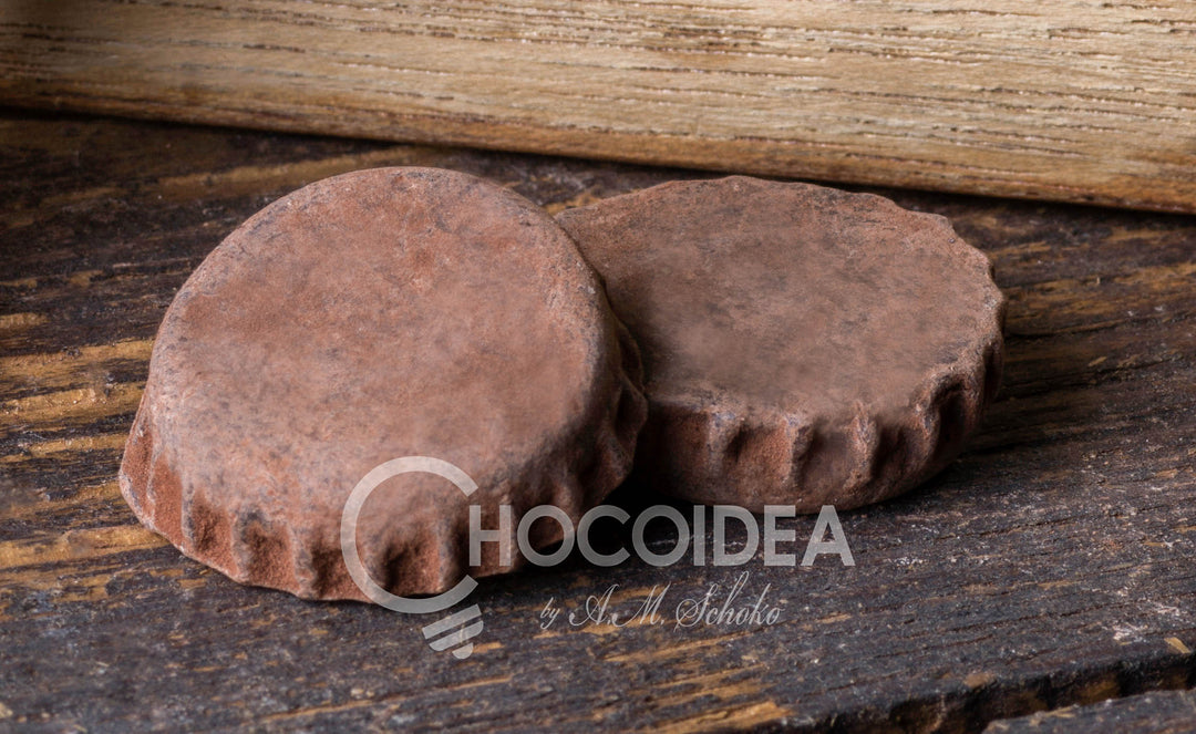 Kronkorken aus Schokolade – originelle Geschenkidee
