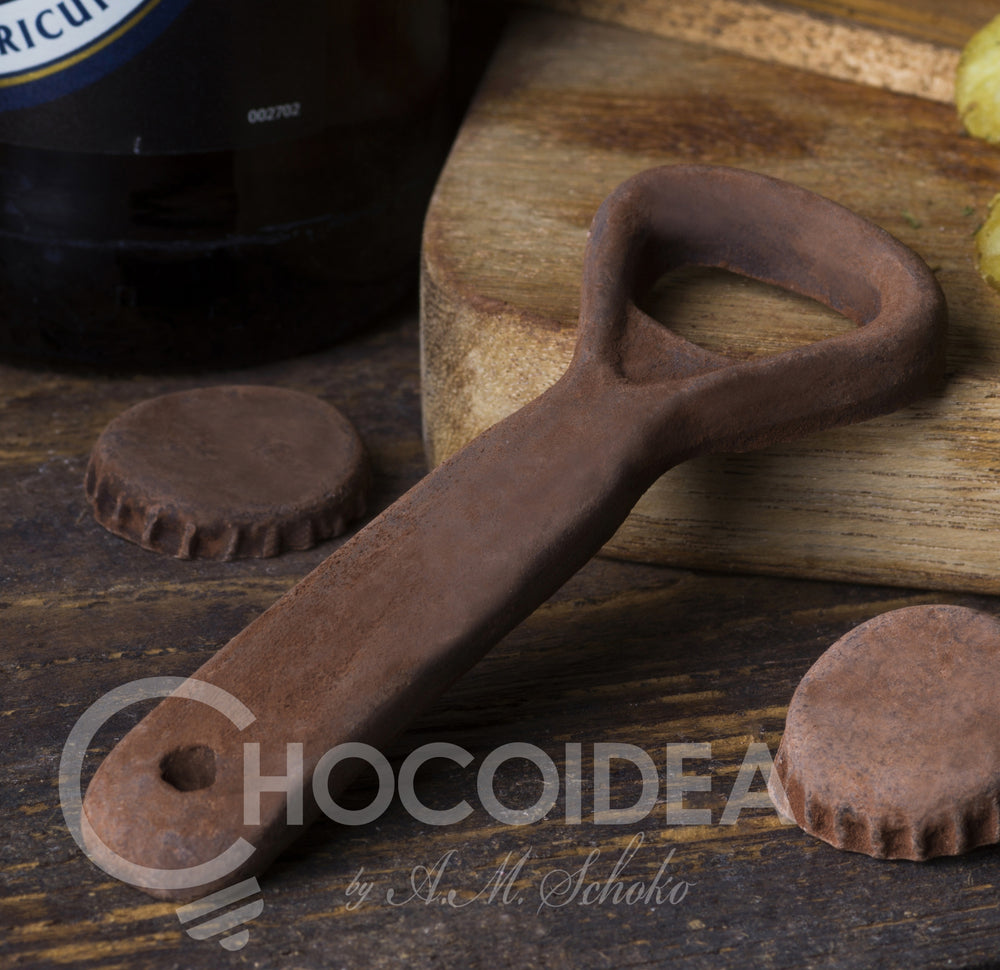 Flaschenöffner aus Schokolade – originelle Geschenkidee
