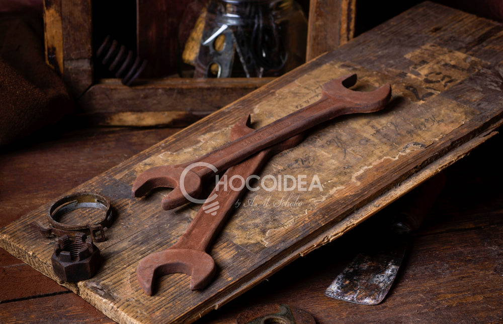 Gabelschlüssel groß aus Schokolade – originelle Geschenkidee