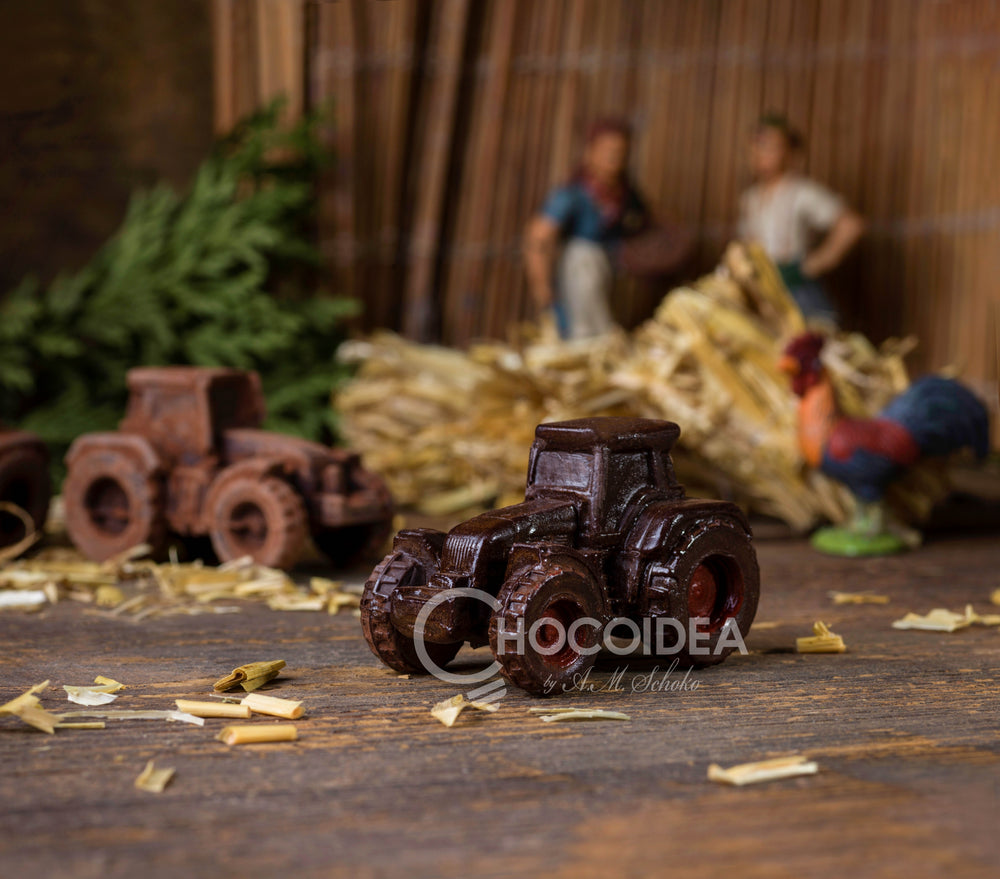 Traktor aus Schokolade – originelle Geschenkidee