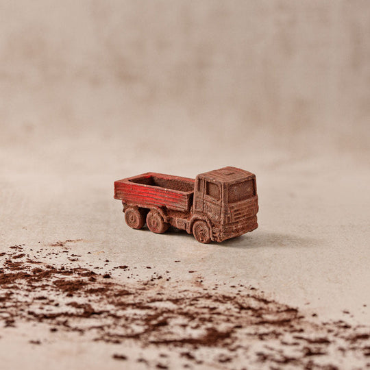 Lastwagen aus zartbitter schokolade