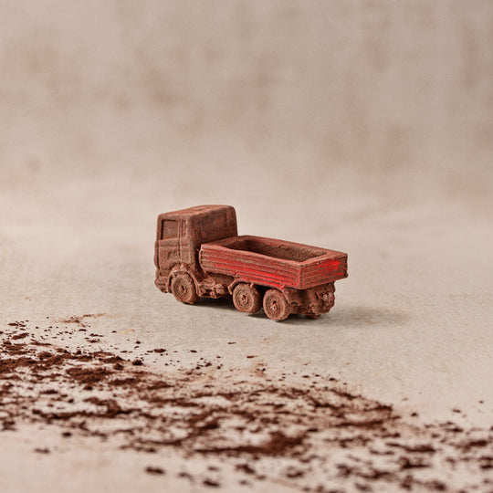 Lastwagen aus zartbitter schokolade