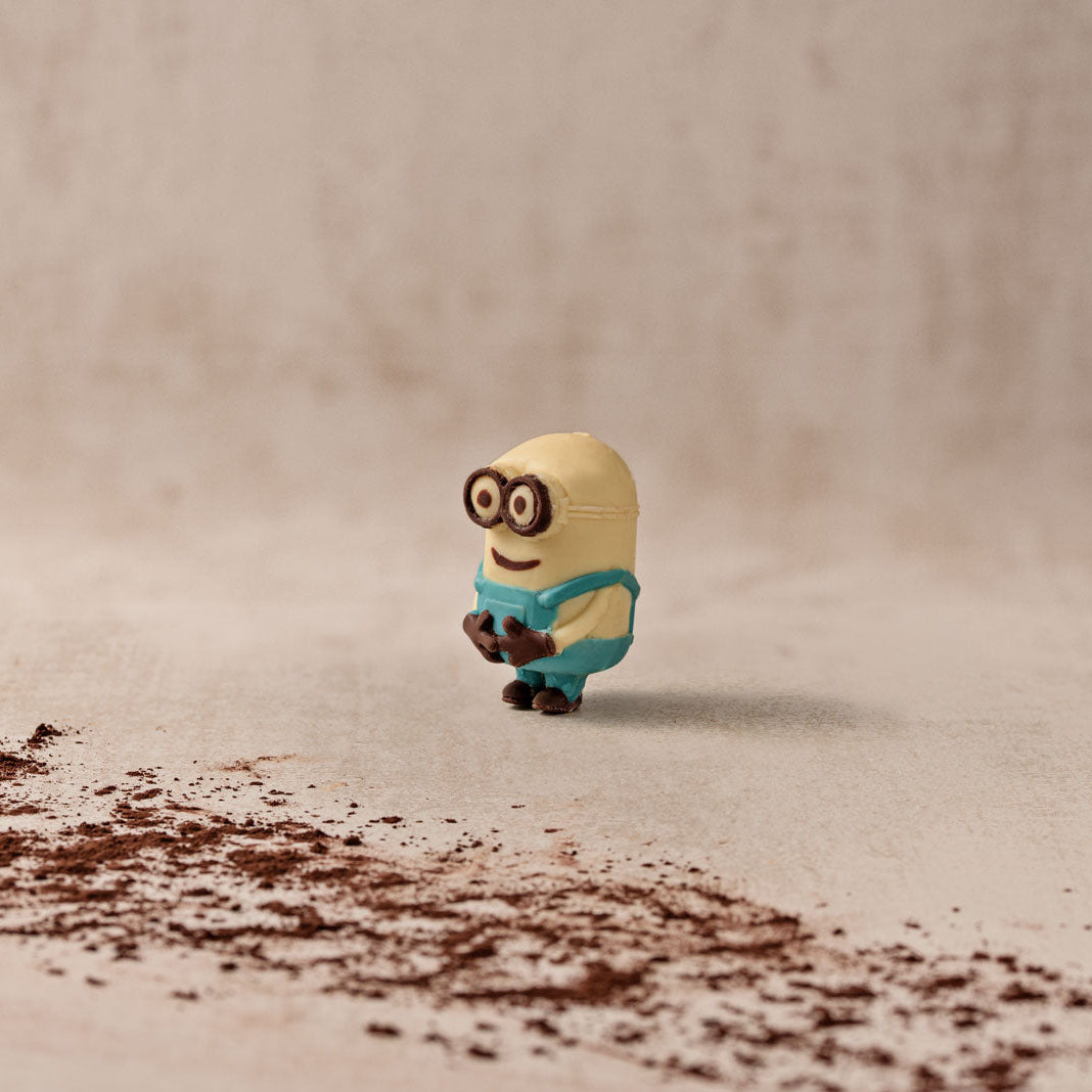 Minion aus Weiße un Zartbitter Schokolade