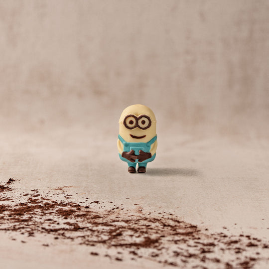 Minion aus Weiße un Zartbitter Schokolade