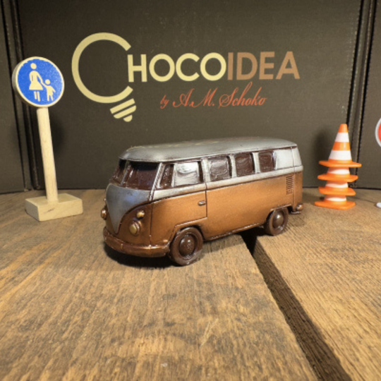 VW Bus T1 aus Schokolade – originelle Geschenkidee