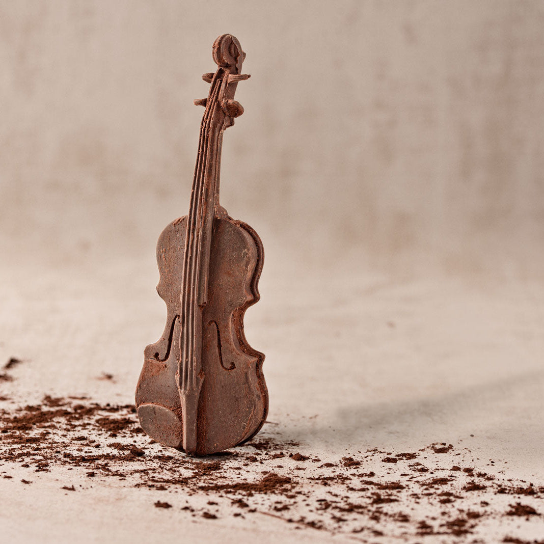 Violine aus zartbitter schokolade
