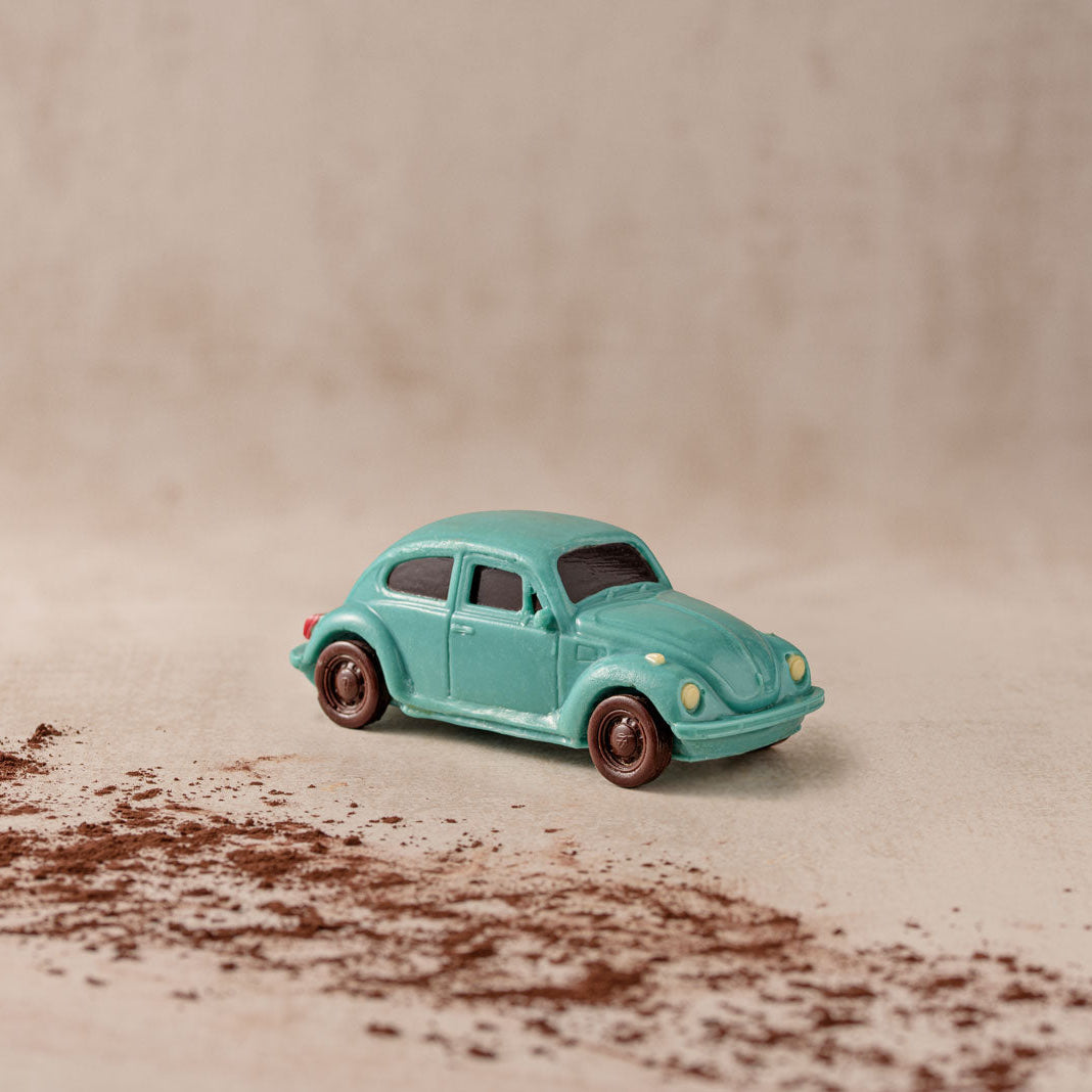 Vw Kefer blau aus Zartbitter  Schokolade 