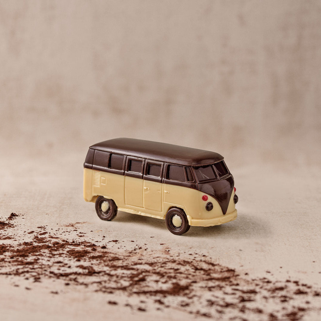 T1 Wagen aus Weiße und Zartbitter Schokolade