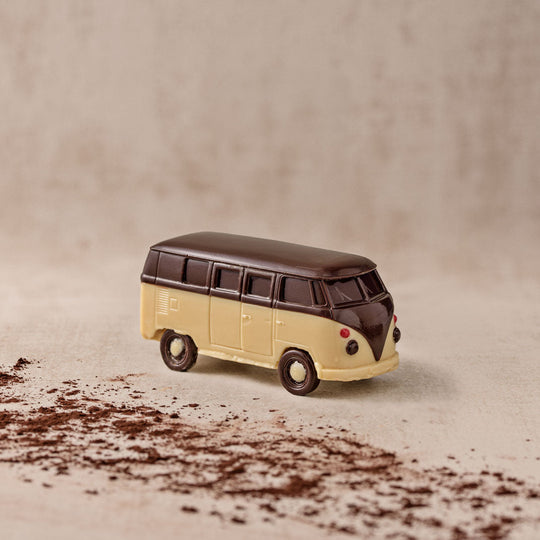 T1 Wagen aus Weiße und Zartbitter Schokolade