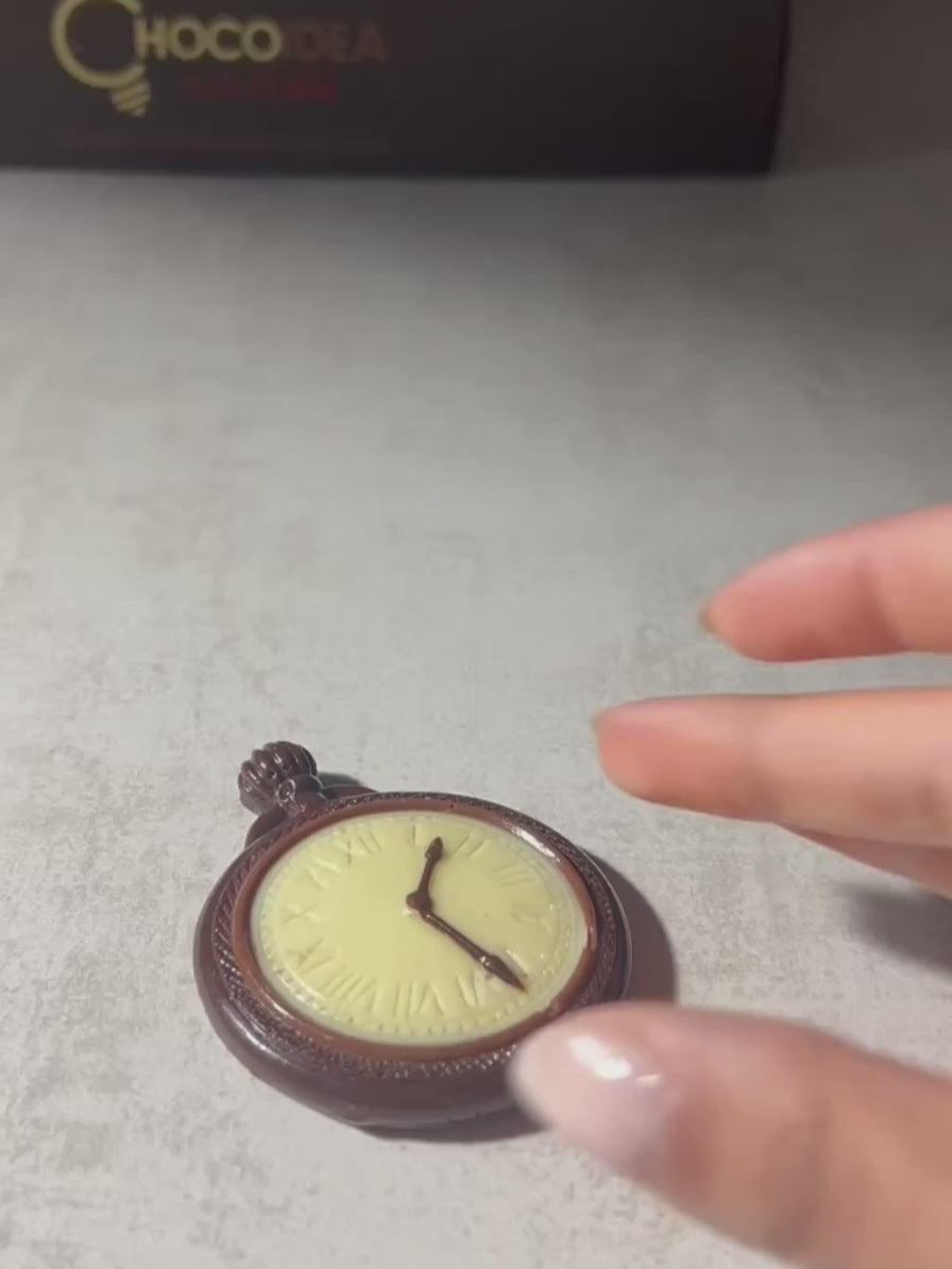 Reloj de bolsillo de chocolate