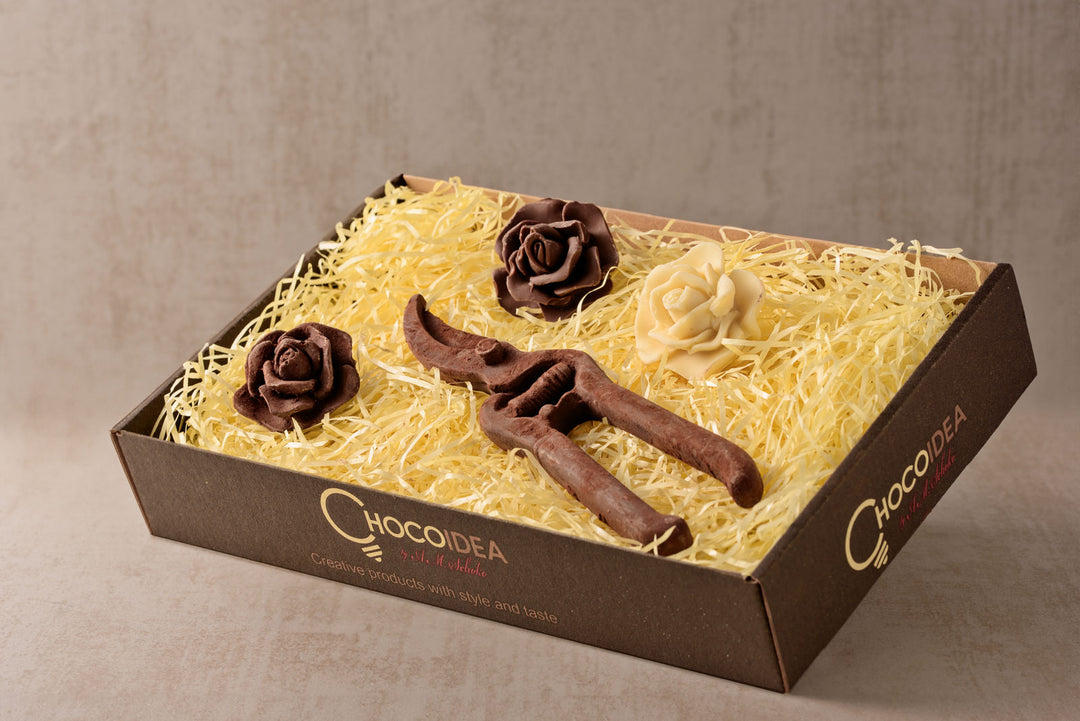 set-aus-schokolade-3rosen-rosenschere